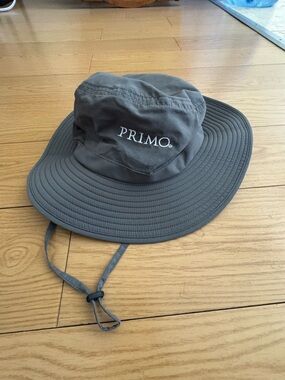 PRIMO Gray Wide-Brim Outdoor Sun Hat